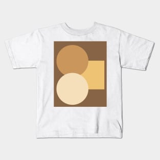 Circle Vintage Retro Shapes Abstract Art Pattern Kids T-Shirt